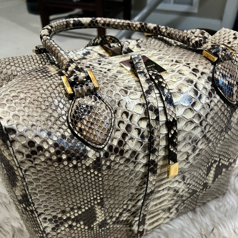 Michael Kors Collection Miranda Tote in Full Python - Picture 2 of 5